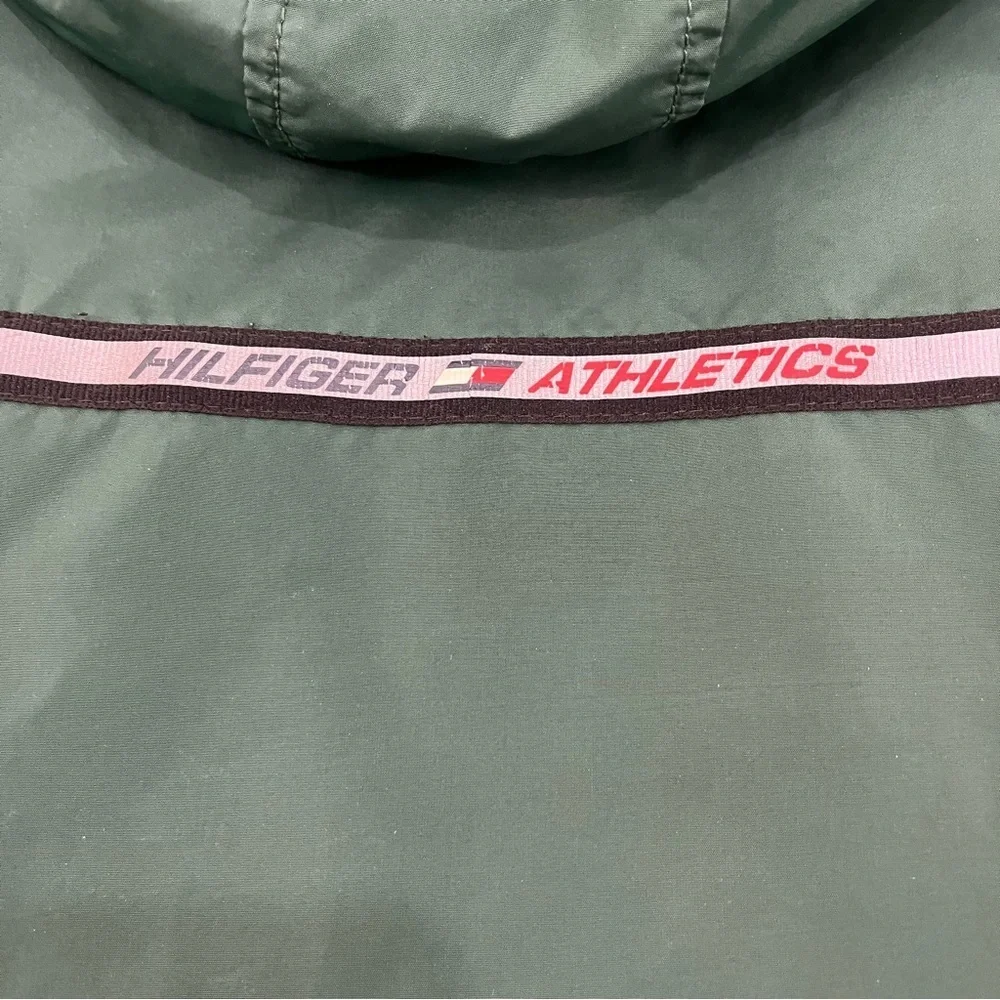 Tommy Hilfiger Athletics Green Zipper Lined Windbreaker Jacket